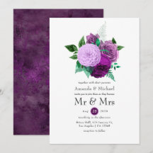 Boda floral morada y verde
