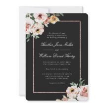 Boda Floral Negra