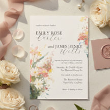 Boda floral pintada con toque romántico