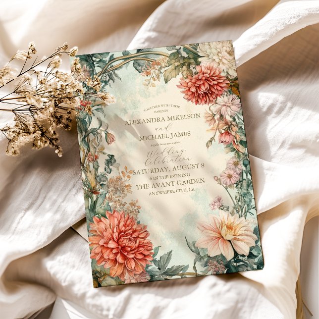 Invitación Boda floral real de estilo victoriano (Subido por el creador)