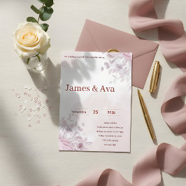 Invitación Boda Floral Romántica