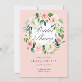Invitación Boda floral romántica primavera ducha de novia
