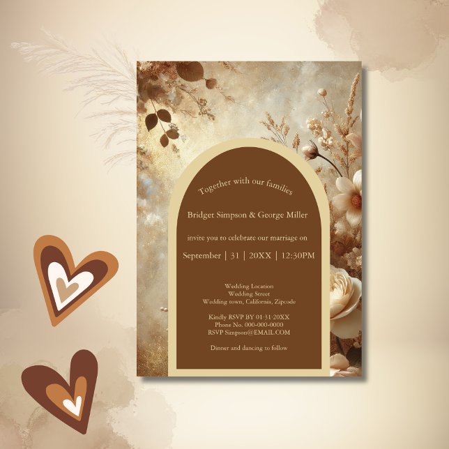 Invitación Boda floral romántico (Subido por el creador)