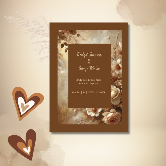 Invitación Boda floral romántico (Subido por el creador)