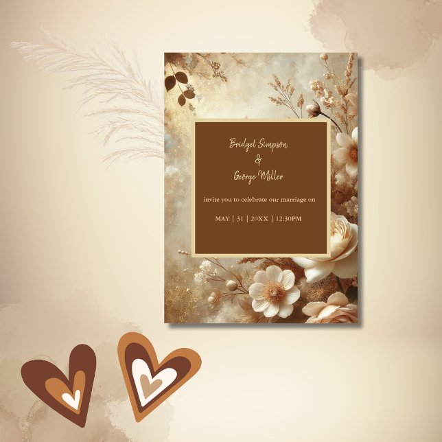 Invitación Boda floral romántico (Subido por el creador)