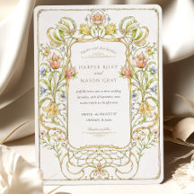 Boda floral romántico Art Nouveau