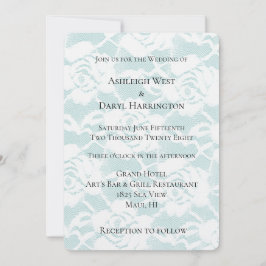Invitación Boda floral romántico blanco