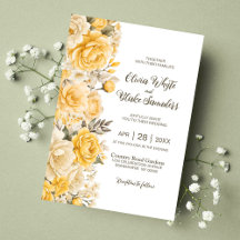 Boda floral rosa amarillo