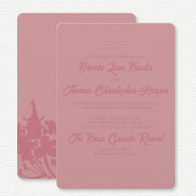 Boda floral rosa Chinoiserie