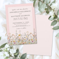Boda Floral Rosa Claro de Flor Silvestre