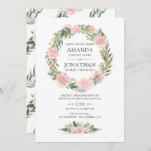 Boda floral rosa tropical