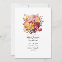 Boda floral rosa y amarillo