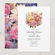 Boda floral rosa y dorado