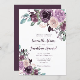 Invitación Boda floral ruso de Sangria |