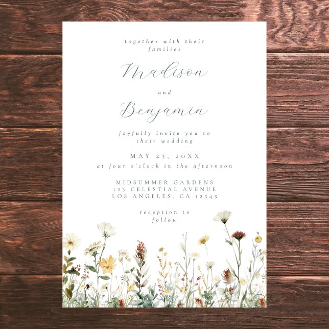 Invitación Boda floral rústica (Subido por el creador)
