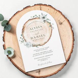 Invitación Boda floral Rústico de Woodland Sage Watercolor