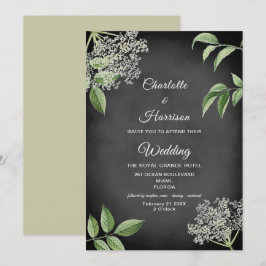 Invitación Boda floral rustico elegante