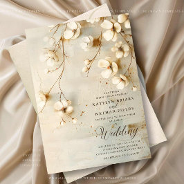 Invitación Boda floral rústico vintage