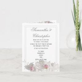 Invitación Boda floral simple y simple