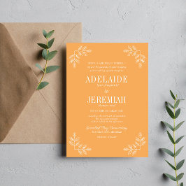 Invitación Boda Floral Simplicity 2 Sorbet