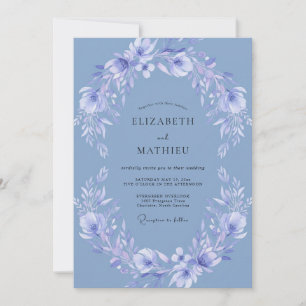 Invitación Boda Floral Soñadora de Centaurea