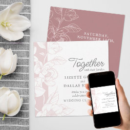 Invitación Boda floral Southern Magnolia Blossom