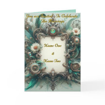 Boda Floral Steampunk Green y Silver