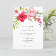 Boda floral tropical