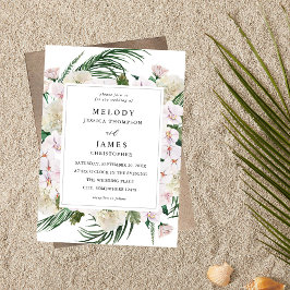 Invitación Boda floral tropical de Boho