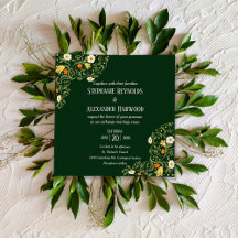 Boda floral verde