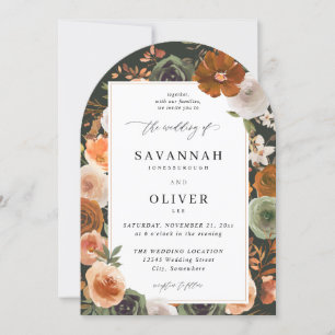 Invitación Boda floral verde de Cotta de Tierra S2 VLN - Arco