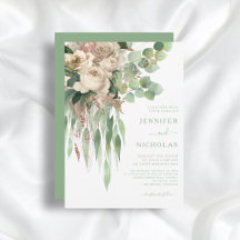 Boda floral verde elegante
