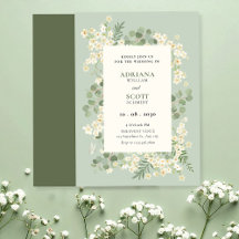 Boda floral verde pastel