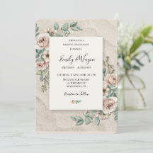 Boda floral verde salvia gris claro en arena