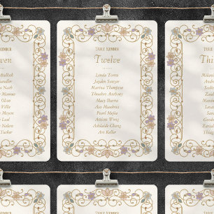 Invitación Boda Floral Vintage Elegante Rococó Revival