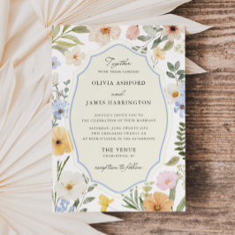 Invitación Boda Floral Whimsy Pastel