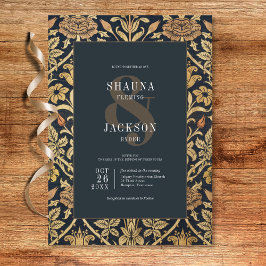 Invitación Boda Floral William Morris de Tapiz de Victoria