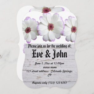 Invitación Boda florece destino romántico