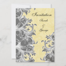 Boda floreciente de venado amarillo y gris