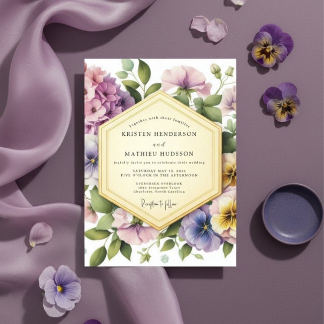 Invitación Boda Florecimiento Exuberante de Lavanda (Subido por el creador)
