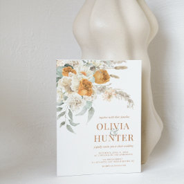 Invitación Boda florero bohemio moderno de Terracotta