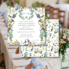 Invitación Boda florido florido floreado de primavera