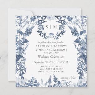Invitación Boda florido florido floreado de primavera