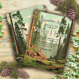 Invitación Boda Forestal Adventure Woodland