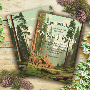 Invitación Boda Forestal Adventure Woodland
