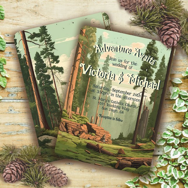 Invitación Boda Forestal Adventure Woodland (Subido por el creador)