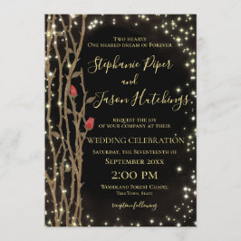 Invitación Boda Forestal de Comercio de Hadas