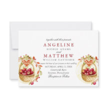 Boda Forestal de la hoja de hojas del corazón rojo