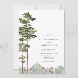Invitación Boda Forestal de Montaña