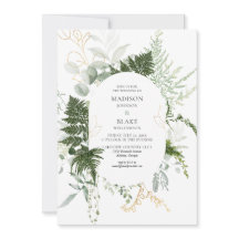 Boda forestal de vegetación romántica